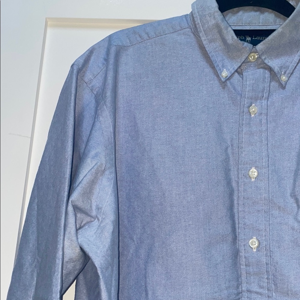 Ralph Lauren Blue Oxford Casual Shirt - Picture 3 of 9